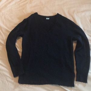 Navy wool sweater
